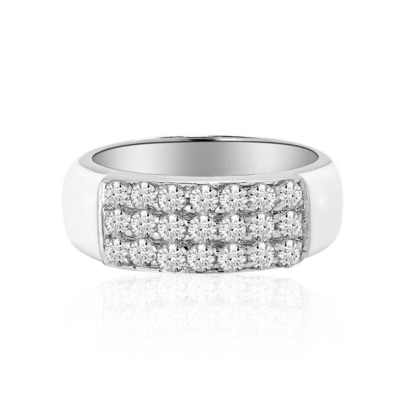 Cavill Silberring Schicker brasilianischer Weißer Topas 925 Silber Ring, 0,801ct (1-tlg) von Cavill