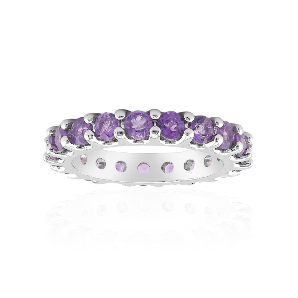 J Classics Silberring Zambian Amethyst Silver Ring (1-tlg) von J Classics