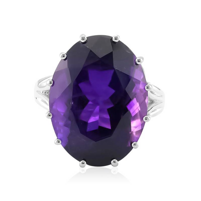 J Classics Silberring Zambian Amethyst Silver Ring (Pallanova) (1-tlg) von J Classics