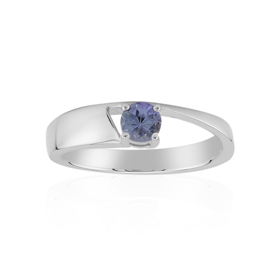J Classics Silberring Zilveren ring met een Onverhitte Tanzaniet (Pallanova) (1-tlg) von J Classics
