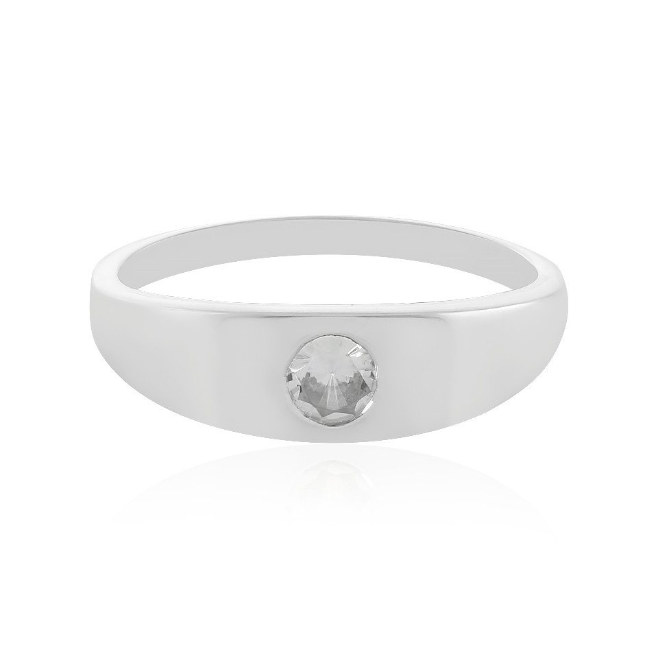J Classics Silberring Zilveren ring met een zirkoon (1-tlg) von J Classics
