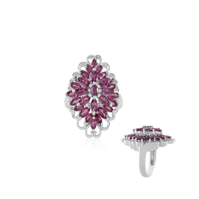 J Classics Silberring Zilveren ring met rhodolieten (1-tlg) von J Classics