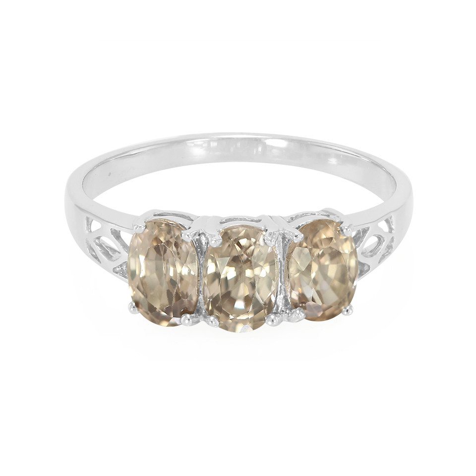 Cavill Silberring Tansanischer Zimt-Zirkon Silber Ring, 2,18ct (1-tlg) Cavill Silberring Tansanischer Zimt-Zirkon Silber Ring, 2,18ct (1-tlg) von Cavill