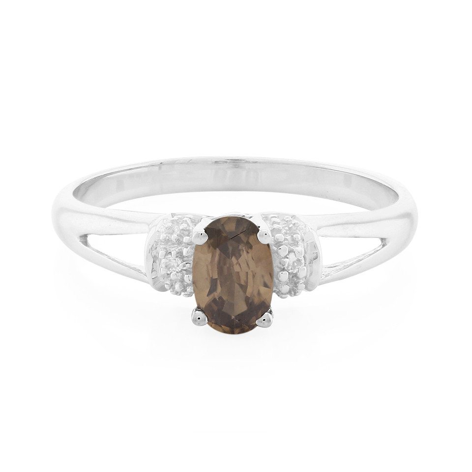 Cavill Silberring Tansanischer Zimtzirkon 925 Silber Ring, 0,72ct (1-tlg) Cavill Silberring Tansanischer Zimtzirkon 925 Silber Ring, 0,72ct (1-tlg) von Cavill