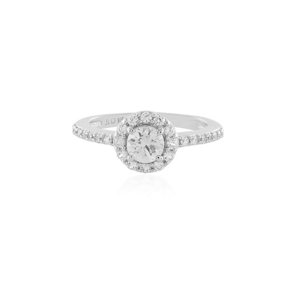 Cavill Silberring Cavill Zirkonring 0,97 ct Halo aus platinisiertem Sterlingsilber (1-tlg) von Cavill