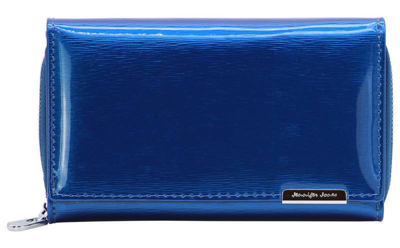 J JONES JENNIFER JONES Geldbörse Großes Damen Portmonee modisches Hochglanz Lack-Leder mit RFID-Schutz von J JONES JENNIFER JONES