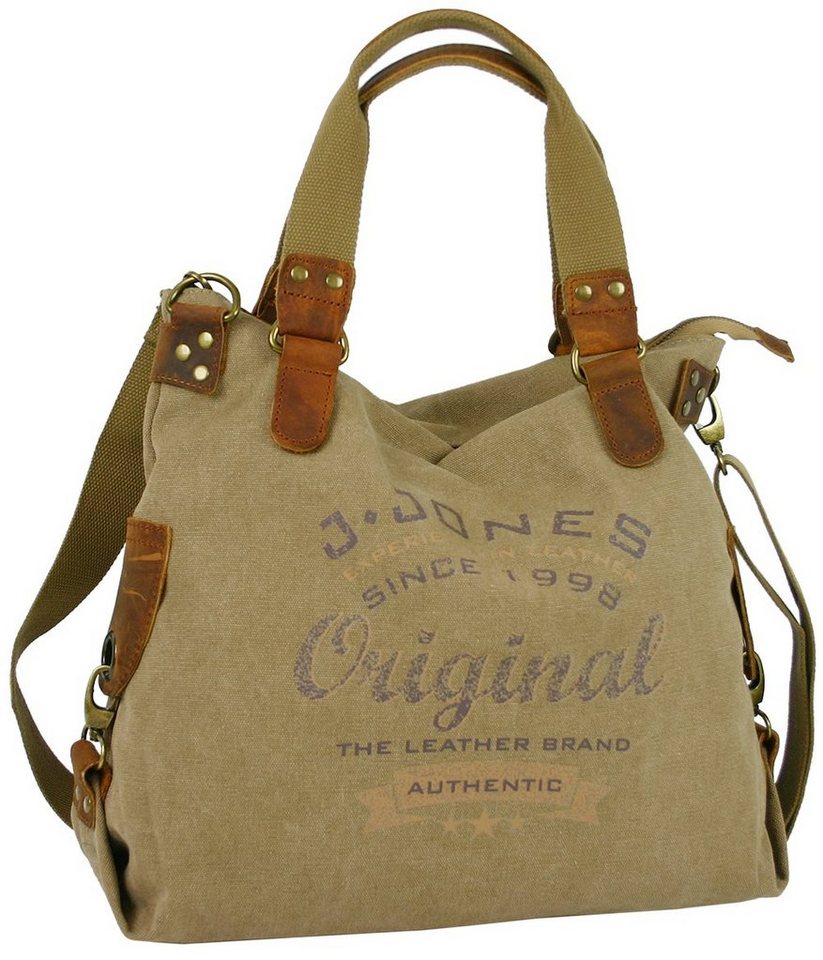 J JONES JENNIFER JONES Hobo Damen Umhängetasch aus Canvas, Große Vintage Schultertasche von J JONES JENNIFER JONES