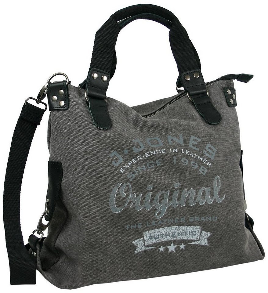 J JONES JENNIFER JONES Hobo Damen Umhängetasch aus Canvas, Große Vintage Schultertasche von J JONES JENNIFER JONES