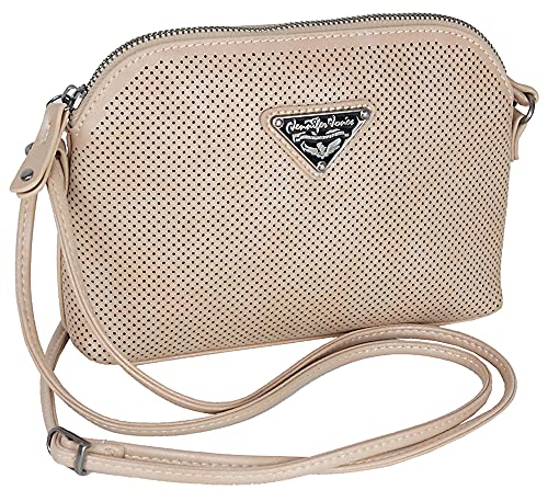 J JONES JENNIFER JONES Kleine elegante Damen Umhängetasche Schultertasche (Powder) von J JONES JENNIFER JONES