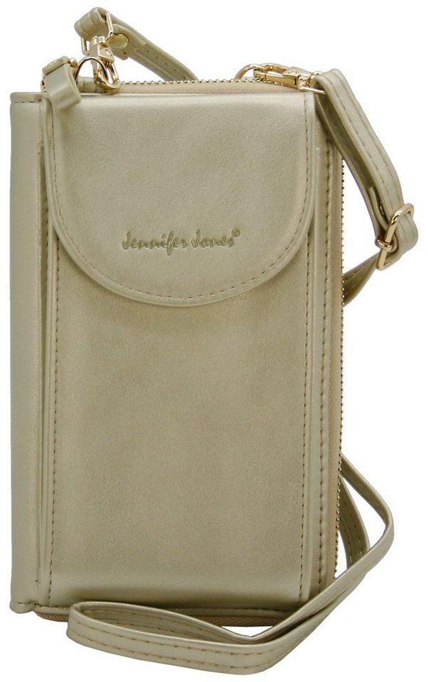 J JONES JENNIFER JONES Schultertasche 2 in 1 - Umhängetasche / Handytasche (bis 7) und Geldbörse in Einem, Handyfach von J JONES JENNIFER JONES