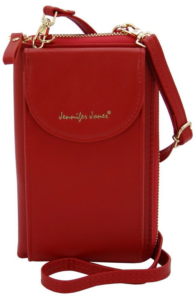 J JONES JENNIFER JONES Schultertasche 2 in 1 - Umhängetasche / Handytasche (bis 7) und Geldbörse in Einem von J JONES JENNIFER JONES