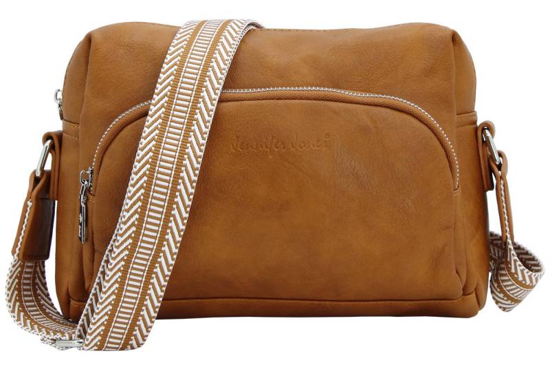 J JONES JENNIFER JONES Schultertasche Modische Damen Umhängetasche – Crossbody Bag mit gewebtem Schultergurt von J JONES JENNIFER JONES