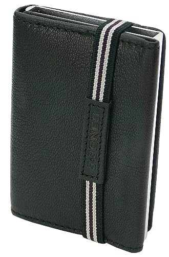 J.Jones - Slim Wallet mit Münzfach & RFID-Schutz - Echt-Leder Mini Geldbörse wahlweise mit Pop Up Kartenetui - Schwarz von J JONES JENNIFER JONES