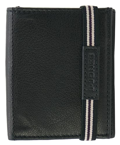 J.Jones - Slim Wallet mit Münzfach & RFID-Schutz - Echt-Leder Mini Geldbörse wahlweise mit Pop Up Kartenetui - Schwarz von J JONES JENNIFER JONES