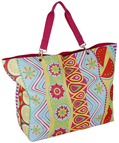 JENNIFER JONES Badetasche XXL Familie - 62 x 22 x 42 cm - mit Reißverschluss - Bunt von J JONES JENNIFER JONES