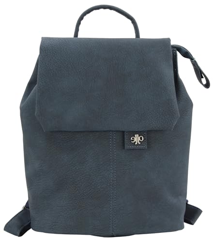 JENNIFER JONES - Damen Daypack Cityrucksack Kleiner Modischer Freizeit Rucksack gepolstert Schultertasche (Navy Blau) von J JONES JENNIFER JONES