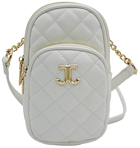 JENNIFER JONES - Modische Damen Handtasche - Umhängetasche - Crossbody Bag - Schultertasche zum Ausgehen (Style C, Weiß) von J JONES JENNIFER JONES