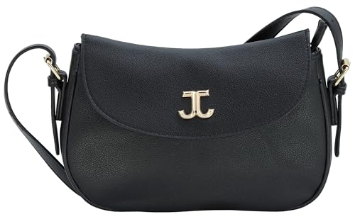 JENNIFER JONES - Damen Umhängetasche - Mittelgroße Schultertasche - Crossbody Abendtasche, Schwarz von J JONES JENNIFER JONES