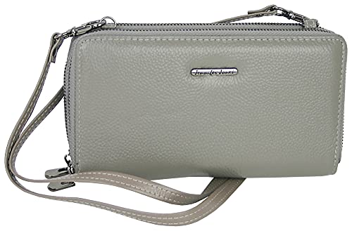 Jennifer Jones - Echt Leder Handtasche mit Handyfach - 2in1 Handytasche & Geldbörse mit RFID-Schutz von J JONES JENNIFER JONES