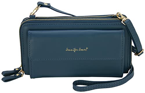 Jennifer Jones - Umhängetasche 2in1 Geldbörse & Handytasche bis 7 Zoll mit Reißverschluss von J JONES JENNIFER JONES