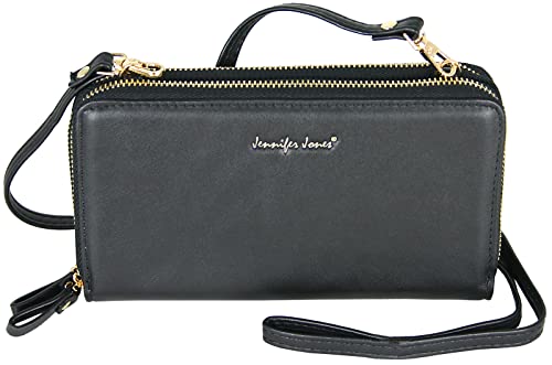 Jennifer Jones - Umhängetasche 2in1 Geldbörse & Handytasche bis 7 Zoll mit Reißverschluss von J JONES JENNIFER JONES