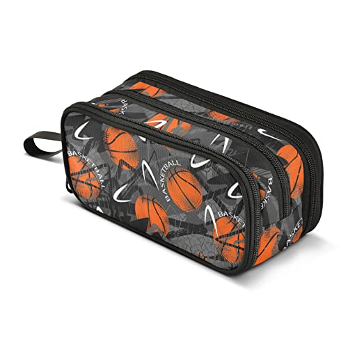 J JOYSAY Basketball-Federmäppchen, große Kapazität, Federtasche für Mädchen, Jungen, Bleistift-Aufbewahrungsbox, Aufbewahrungsbox, Markerbox, Schreibwaren für Kinder, Studenten, Erwachsene von J JOYSAY