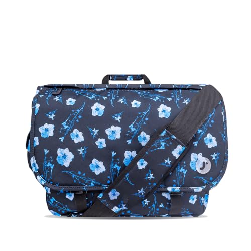 J World New York Thomas Laptop Messenger Umhängetasche, 17 cm, Mehrfarbig (Night Bloom) von J World New York