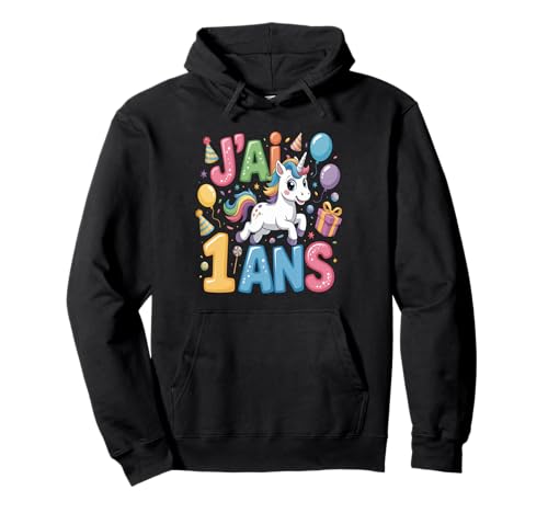 Enfant Unicorn Kind 1ans Anniversaire Garcon Licorne Mädchen Pullover Hoodie Enfant Unicorn Kind 1ans Anniversaire Garcon Licorne Mädchen Pullover Hoodie von J'ai 1 Ans licorne Anniversaire