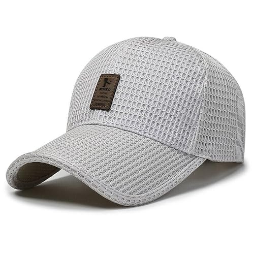 J&P design Baseball Cap Herren Damen Sport Basecap Golf Mütze Sommerhut Mütze (Light Gray) von J&P design