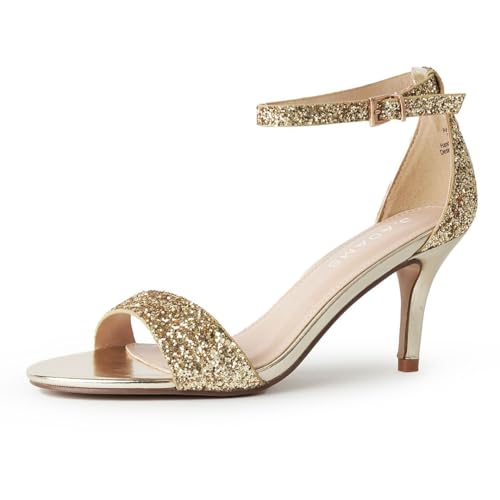 J. Adams Low Ankle Strap Kitten Heel - Essential Mid Heel Open Toe Dress Sandal - Dove J. Adams Low Ankle Strap Kitten Heel - Essential Mid Heel Open Toe Dress Sandal - Dove von J. Adams