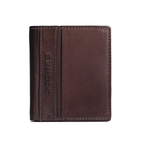 Herren Geldbörse von J.Jones echt Leder Vintage Style - RFID sicher - modische Querformat Herrengeldbörse Portemonnaie Brieftasche (Dunkelbraun) - präsentiert von ZMOKA® von J. Jones - präsentiert von ZMOKA