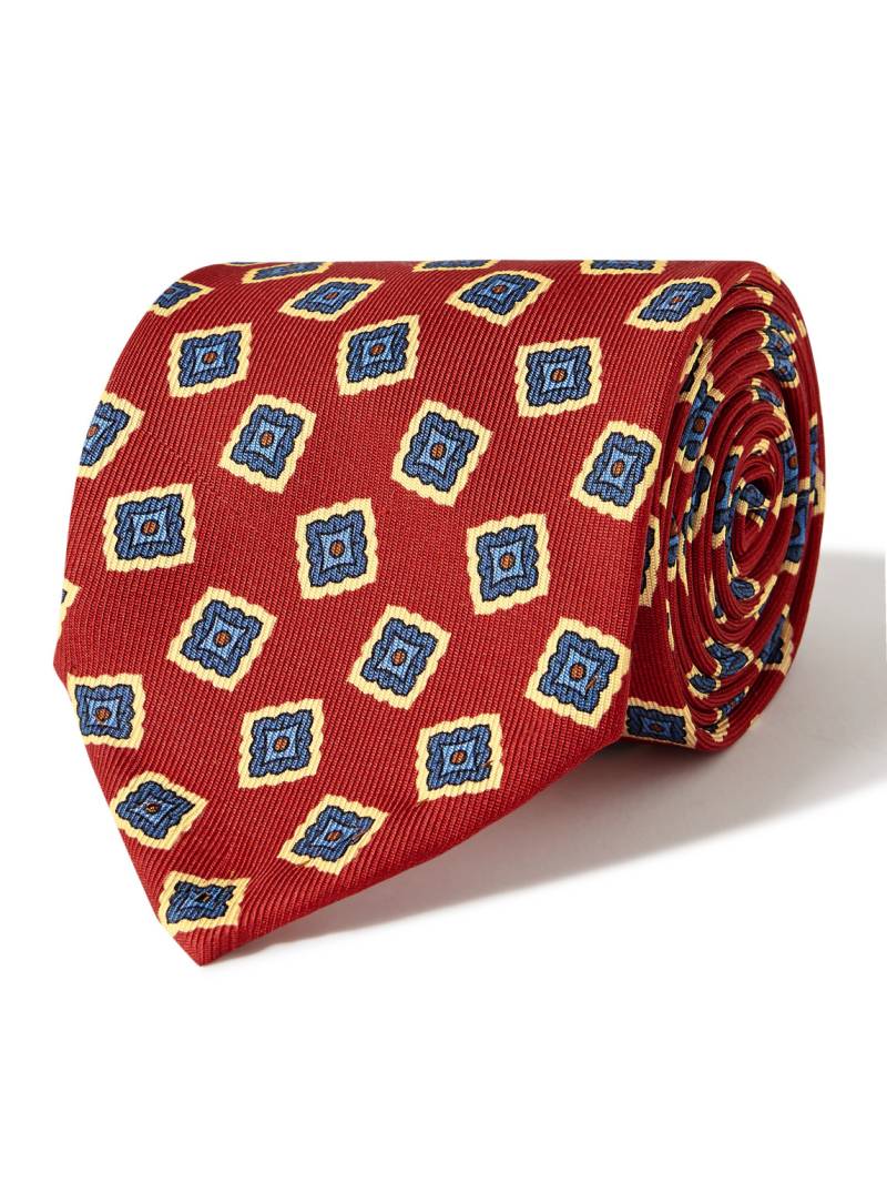 J. Mueser - 8cm Printed Silk Tie - Men - Red von J. Mueser