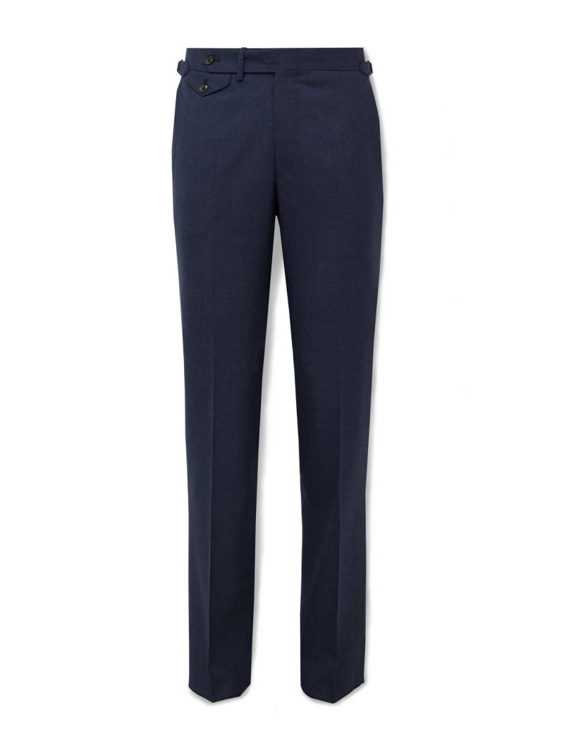 J. Mueser - Slim-Fit Straight-Leg Virgin Wool Suit Trousers - Men - Blue - IT 50 von J. Mueser