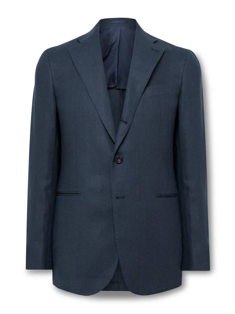 J. Mueser - Waverly Slim-Fit Linen Suit Jacket - Men - Blue - IT 54 von J. Mueser