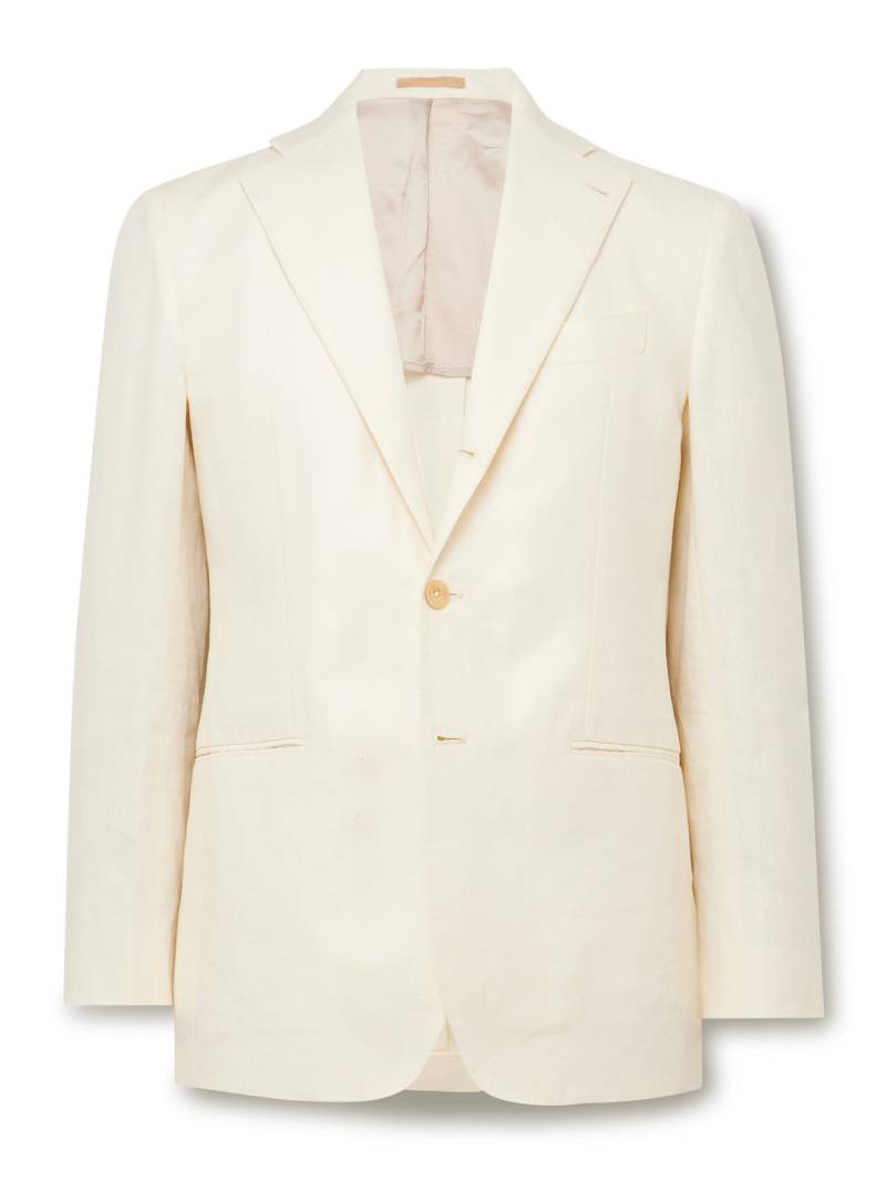 J. Mueser - Waverly Slim-Fit Linen Suit Jacket - Men - Neutrals - IT 52 von J. Mueser