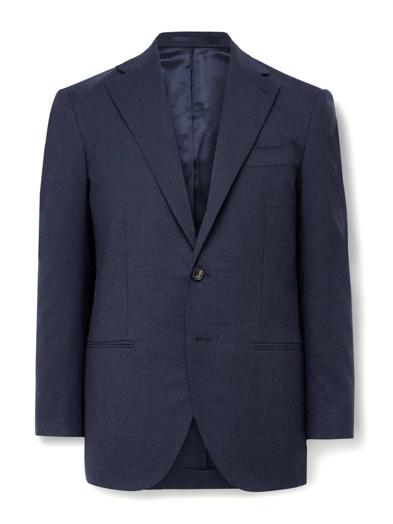 J. Mueser - Waverly Slim-Fit Wool-Fresco Suit Jacket - Men - Blue - IT 54 von J. Mueser