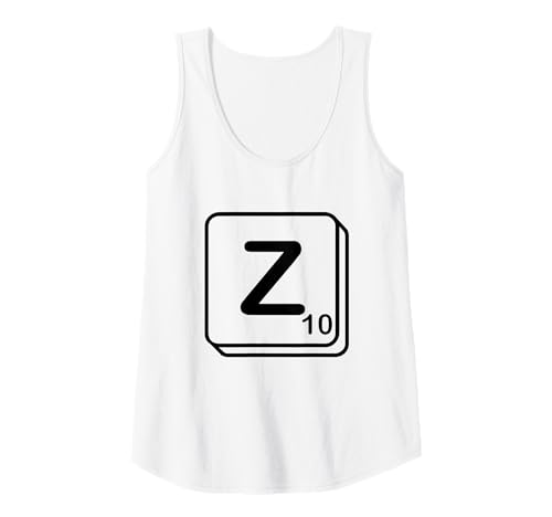 Damen Buchstabe Z Wortspiel Kachel Tank Top Damen Buchstabe Z Wortspiel Kachel Tank Top von J. Walker