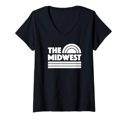 Damen Der Big Sky Pride im Mittleren Westen T-Shirt mit V-Ausschnitt Damen Der Big Sky Pride im Mittleren Westen T-Shirt mit V-Ausschnitt von J. Walker