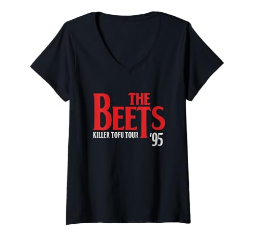 Damen Vintage The Beets Killer Tofu Tour '95 T-Shirt mit V-Ausschnitt Damen Vintage The Beets Killer Tofu Tour '95 T-Shirt mit V-Ausschnitt von J. Walker