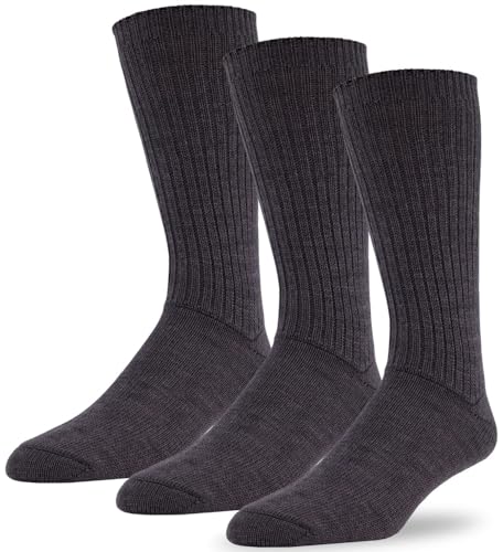 Socken aus 96 % Merinowolle, unbindend, 3 Paar Gr. X-Large, anthrazit von J.B. Field's