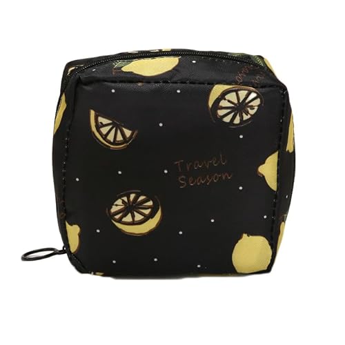 J.B.Y JUST BE YOURSELF Wasserdichte Perioden-Tasche für Geldbörse, Mini-Damenbinden und Tamponhalter, auslaufsichere Reisetasche, 2 Stück, Black Lemon, 5.1*5.1 Inch, Ohne Flügel J.B.Y JUST BE YOURSELF Wasserdichte Perioden-Tasche für Geldbörse, Mini-Damenbinden und Tamponhalter, auslaufsichere Reisetasche, 2 Stück, Black Lemon, 5.1*5.1 Inch, Ohne Flügel von J.B.Y JUST BE YOURSELF