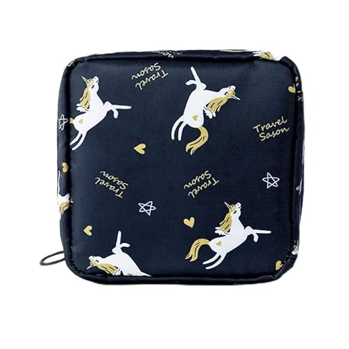 J.B.Y JUST BE YOURSELF Wasserdichte Perioden-Tasche für Geldbörse, Mini-Damenbinden und Tamponhalter, auslaufsichere Reisetasche, 2 Stück, Marineblaues Einhorn, 5.1*5.1 Inch, Ohne Flügel J.B.Y JUST BE YOURSELF Wasserdichte Perioden-Tasche für Geldbörse, Mini-Damenbinden und Tamponhalter, auslaufsichere Reisetasche, 2 Stück, Marineblaues Einhorn, 5.1*5.1 Inch, Ohne Flügel von J.B.Y JUST BE YOURSELF