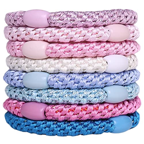 8Stück Haargummis für Mädchen, Packung mit 8 mehrfarbigen elastischen Bändern, Haarbänder, elastisch, Stilrichtung 12 8Stück Haargummis für Mädchen, Packung mit 8 mehrfarbigen elastischen Bändern, Haarbänder, elastisch, Stilrichtung 12 von J.CARP