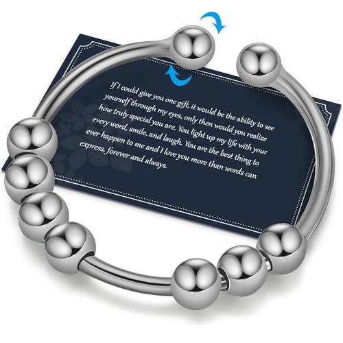 J.Fée Anxiety Ring Silber 925 Stress Ring Damen Stressring Silber Ringe 925 Frauen Angstring Silber Anxiety Ringe Verstellbar Ringe Für Frauen von J.Fée