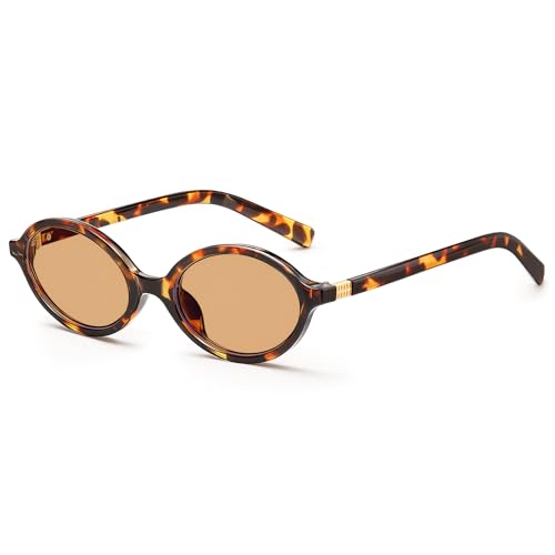 J.Fée Retro Sonnenbrille Damen, Elegant Damen Sonnenbrille, Dekoratives Aesthetic Accessoires Sonnenbrillen UV Schutz, Braunen mit Leopardmuster, 1 Paar J.Fée Retro Sonnenbrille Damen, Elegant Damen Sonnenbrille, Dekoratives Aesthetic Accessoires Sonnenbrillen UV Schutz, Braunen mit Leopardmuster, 1 Paar von J.Fée