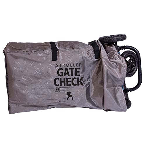 J. L. Childress Deluxe Gate Check-Tasche für Einzel- und Doppelwagen - Hochwertige, robuste und langlebige Luftreisetasche, doppelten Tragegriffen (Farbe: Grau) von J.L. Childress