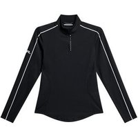 J.Lindeberg Adiola Quarter Zip Stretch Midlayer schwarz von J.LINDEBERG