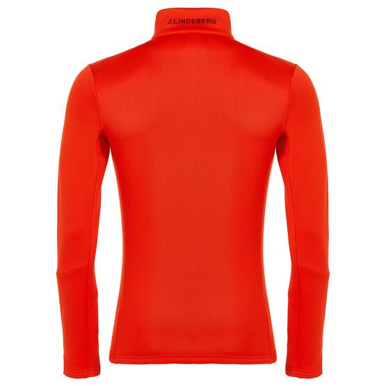 J.Lindeberg Aerial Quarter Zip Stretch Midlayer rot von J.LINDEBERG
