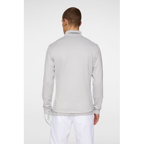 J.Lindeberg Aerial Quater Zip Stretch Midlayer grau von J.LINDEBERG