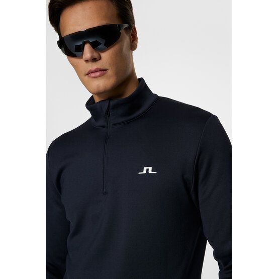 J.Lindeberg Aerial Quater Zip Stretch Midlayer navy von J.LINDEBERG